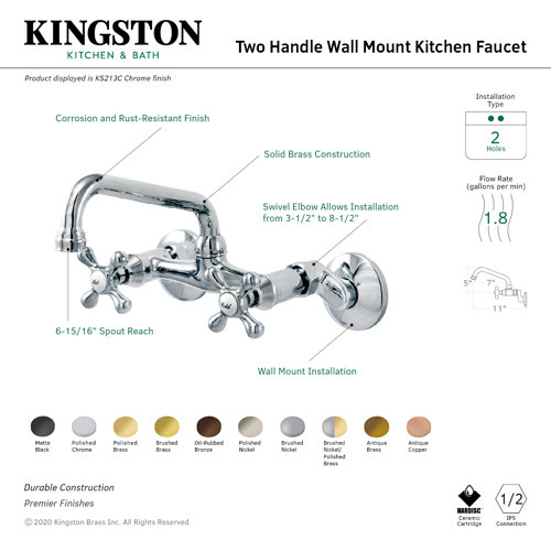 Kingston Brass Kitchen Faucet & Reviews Wayfair